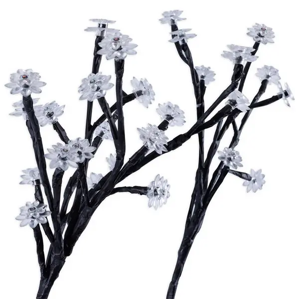 Image of Streetwize Set of 2 Solar Flower Tree Light H68cm Multi 83780799000
