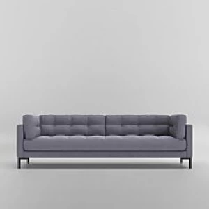 Image of Swoon Landau Smart Wool 3 Seater Sofa - 3 Seater - Anthracite