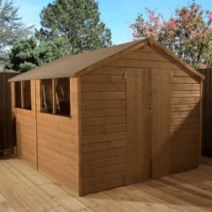 Image of Mercia Pressure Treated Shiplap Apex Shed - 10 x 8ft