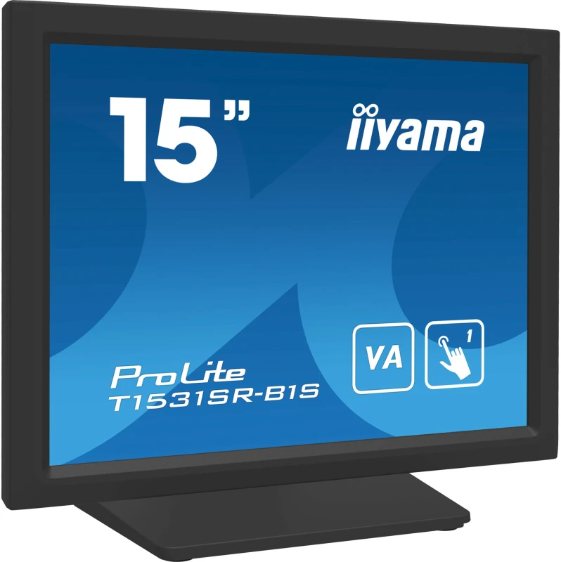 Image of iiyama iiyama T1531SR-B1S computer monitor 38.1cm (15") 1024 x 768 pixels XGA LCD Touch Screen Black T1531SR-B1S