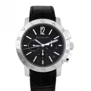 Image of Bvlgari Chronograph Automatic Black Dial Mens Watch 102043