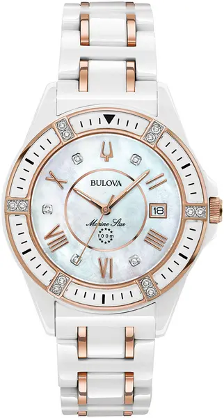 Image of Bulova Watch Marine Star Ladies - White BUL-405