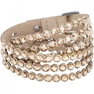 Image of Swarovski Power Brown Crystal Multi Row Bracelet 5494230