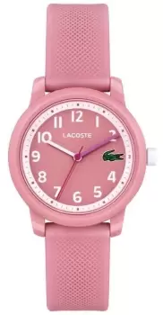 Image of Lacoste 2030040 Kid's 12.12 Pink Dial Pink Plastic Strap Watch