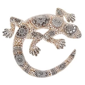 Image of Aztec Gecko Wood Ornament