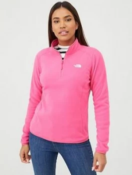 Image of The North Face 100 Glacier 1/4 Zip - Pink