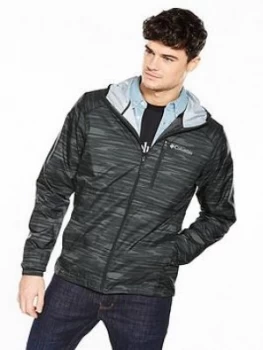 Image of Columbia Flash Forward Printed Windbreaker Black Size XL Men