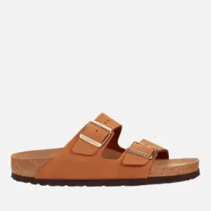 Image of Birkenstock Womens Arizona Slim Fit Sfb Suede Double Strap Sandals - Pecan - EU 39/UK 5.5