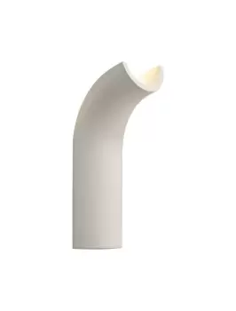 Image of Uplighter Wall Lamp, 1 x 4.5W LED, 3000K, 275lm, White Paintable Gypsum