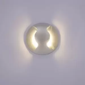 Image of Italux Lighting - Italux Basilio - Modern LED Outdoor Wall Lamp Silver, Warm White 3000K 300lm, IP44