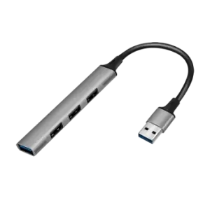 Image of LogiLink UA0391 - USB 3.0/2.0 4-Port Hub Aluminium 4xA slim...