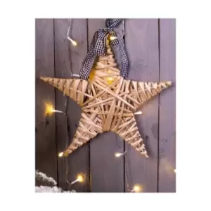 Image of Natural Wicker Christmas Star