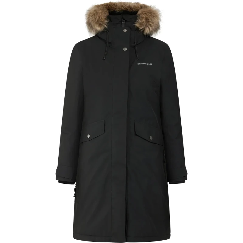 Image of Womens parka Didriksons Erika Noir Female 44