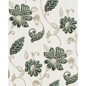Image of Boutique Juliet Emerald Wallpaper 10m