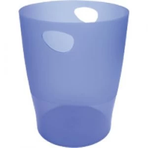 Image of Exacompta Waste Bin EcoBin 15L Polypropylene Ice Blue 26.3 x 26.3 x 33.5 cm