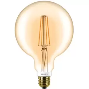 Image of Philips CLA 7W LED ES E27 120mm Gold Globe Amber Warm White Dimmable - 57577200
