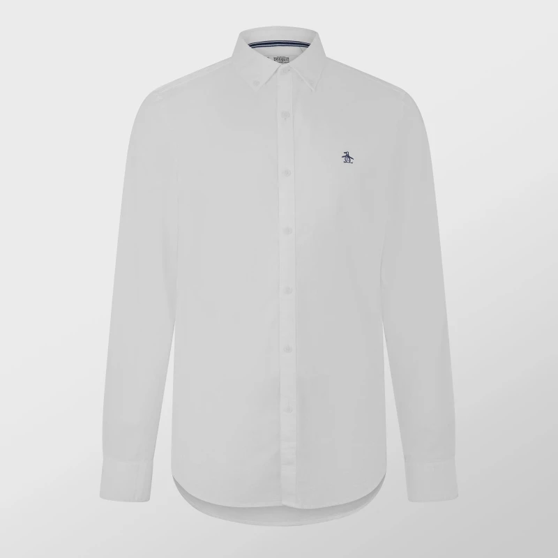 Image of Original Penguin Ecovero Oxford Shirt Bright White male Small