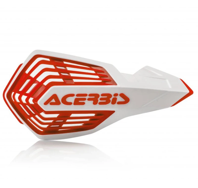 Image of 0024296.239 - Acerbis X-Future Hand Guards - White/ Red 0024296.239