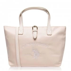 Image of US Polo Assn Small Tote Bag - OFF-WHITE 802