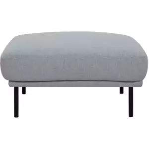 Image of Furniture To Go - Larvik Footstool - Grey, Black Legs - Soul Grey, Black Legs