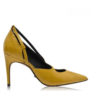 Image of Reiss Geniveve Court Shoes - Beige Snake