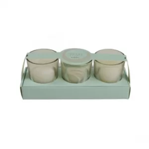Image of Candlelight Spa Day Revitalise (Set of 3) Glass Wax Filled Pots Green Tea Scent
