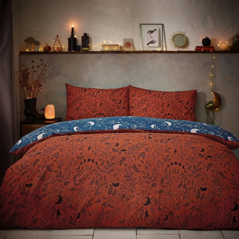 Image of Furn Furn Witchy Vibes Duvet Cover Set Size: Super King Multi Super King Unisex 5025532751973