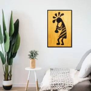 Image of Vuvuzela Multicolor Decorative Wooden Wall Accessory