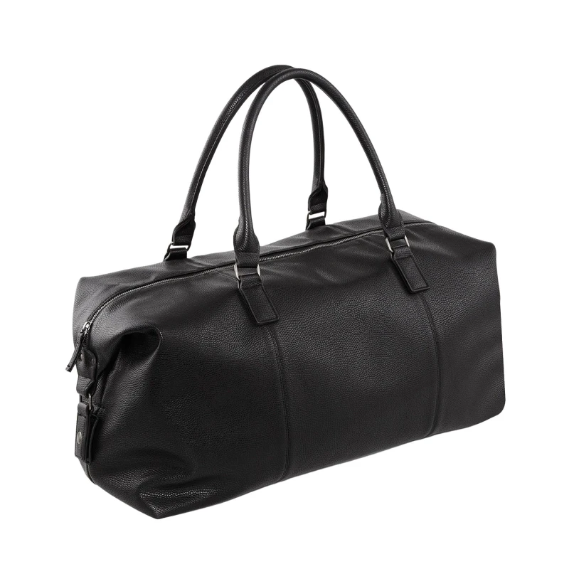 Image of Quadra Mens Nuhide Weekender Holdall in Black Male