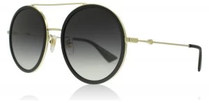 Image of Gucci 0061S Sunglasses Gold 001 56mm