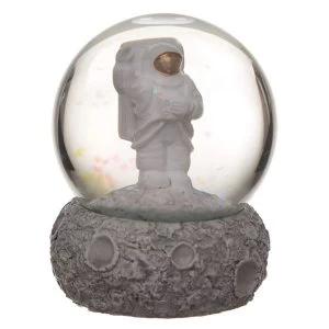 Image of Moon and Space Man Snow Globe Waterball