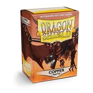 Image of Dragon Shield Matte - Copper 100 Sleeves In Box - 10 Packs
