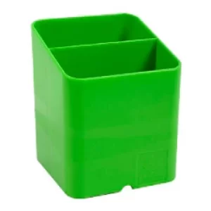 Image of Exacompta Pen Pot 67795D Classic Polysterene 93 x 74 x 74mm Apple Pack of 10 Green