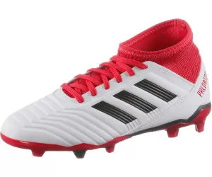 Image of adidas Predator 18.3 Junior FG Football Boots - White/Blk/Coral