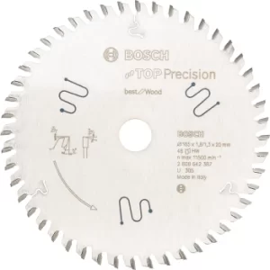 Image of Bosch Top Precision Multi Material Cutting Saw Blade 165mm 56T 20mm
