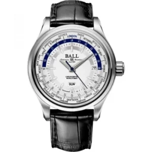 Image of Mens Ball Trainmaster Worldtime Watch