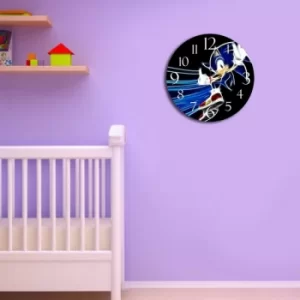 Image of MSCO-15 Multicolor Sonic The Hedgehog Decorative MDF Clock