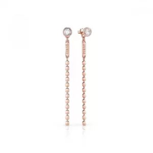 Image of Ladies Guess Crystal Beauty Rose Gold Earrings