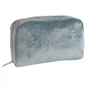 Image of Said With Sentiment Velour Cosmetic Beauty Bag Sister