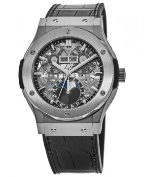 Image of Hublot Classic Fusion Aerofusion Moonphase Titanium Mens Watch 517.NX.0170.LR 517.NX.0170.LR