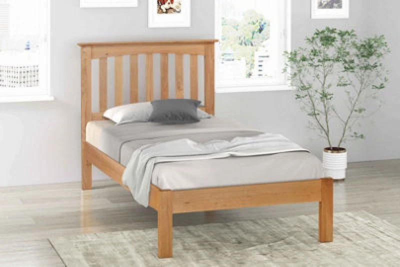 Image of Flintshire Furniture Gladstone Single 3ft Solid Oak Bed Frame