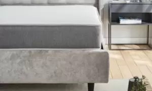 Image of Grey Border Pocket Spring Mattress, Single, Small