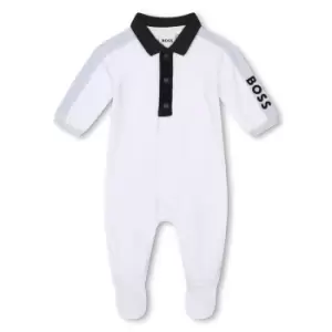 Image of Boss Logo Onesie Infant Boys - White