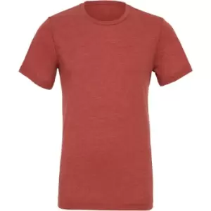 Image of Canvas Mens Triblend Crew Neck Plain Short Sleeve T-Shirt (M) (Clay Triblend)