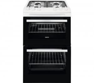 Image of Zanussi ZCG43050WA Double Oven Gas Cooker