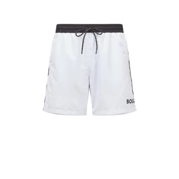 Image of Boss Starfish Swim Shorts - White
