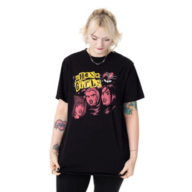 Image of Scooby Doo Short Sleeved T-Shirt Black female