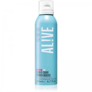 Image of AL!VE Magnesium Plus Clean & Shave Shower Foam for Shaving 200ml