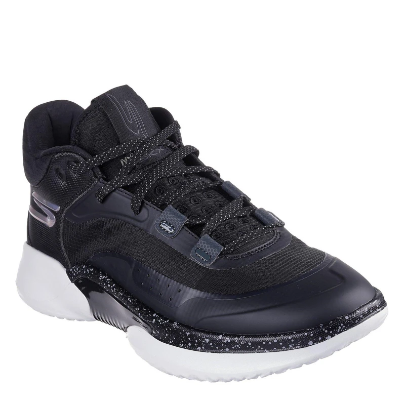 Image of Skechers Resagrip Basketball Shoes Black/White male 5 (38)
