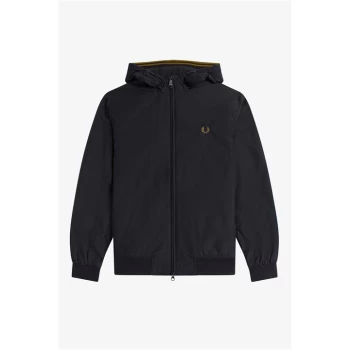 Image of Fred Perry Hooded Brentham Jacket - Blue
